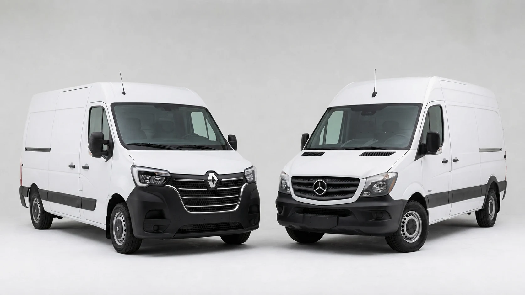 Renault Master and Mercedes Sprinter 2 ton vans